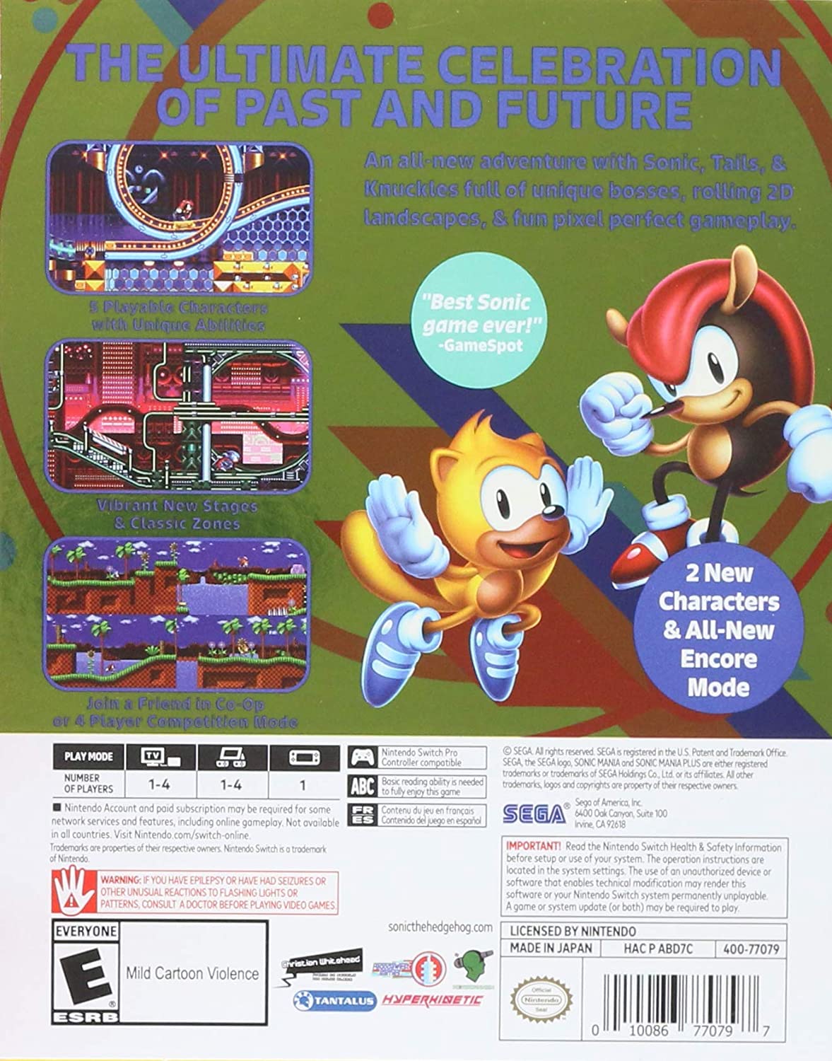 sonic mania switch game